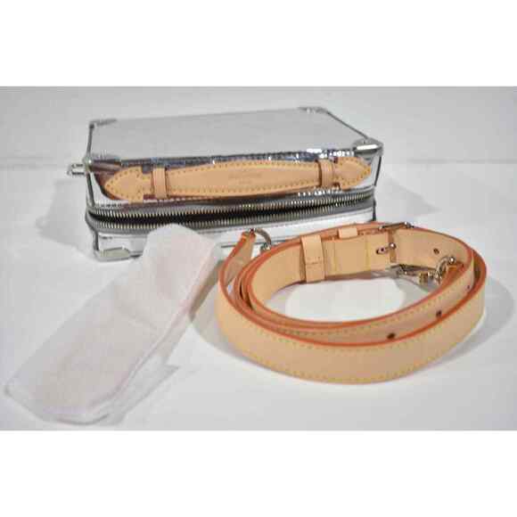 Louis Vuitton Mirror Silver Handle Trunk Virgil Monogram Shoulder Crossbody Bag - Picture 9 of 12